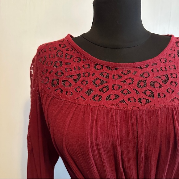 Burgundy MIDI Dress - Picture 3 of 5